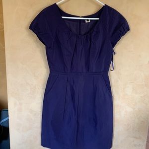 J. Crew mini Purple Dress shorts sleeves size 2 with pockets